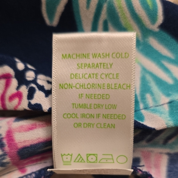 Lilly Pulitzer Blue and Pink Floral Mini Dress - Picture 13 of 14